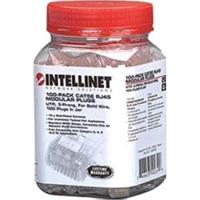 [CN-3024] PLUG RJ45,INTELLINET,502399, CAT 5E UTP SOLIDO 100 PZAS