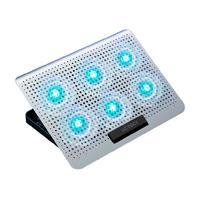 [AC-11775] BASE ENFRIADORA ACTECK FROOST MAX B480 / 2 PUERTOS USB / 16 PULGADAS / 7 NIVELES / 6 VENTILADORES 10 W RMS / ALUMINIO / ANTIDERRAPANTE / BLANCO / AC-936163