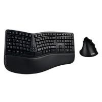 [KB-985] KIT ACTECK CREATOR VIRTUOS FITT MK770 / TECLADO Y MOUSE VERTICAL / INALAMBRICO / RECEPTOR USB / RECARGABLE / 118 TECLAS / ESPAÑOL / MULTIMEDIA / OPTICO / 2400 DPI AJUSTABLE / NEGRO / AC-936248
