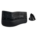 KIT ACTECK CREATOR VIRTUOS FITT MK770 / TECLADO Y MOUSE VERTICAL / INALAMBRICO / RECEPTOR USB / RECARGABLE / 118 TECLAS / ESPAÑOL / MULTIMEDIA / OPTICO / 2400 DPI AJUSTABLE / NEGRO / AC-936248