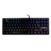 [KB-1136] TECLADO MECNICO TKL / GAME FACTOR / KBG500-BL, RGB, TENKEYLESS, USB NEGRO
