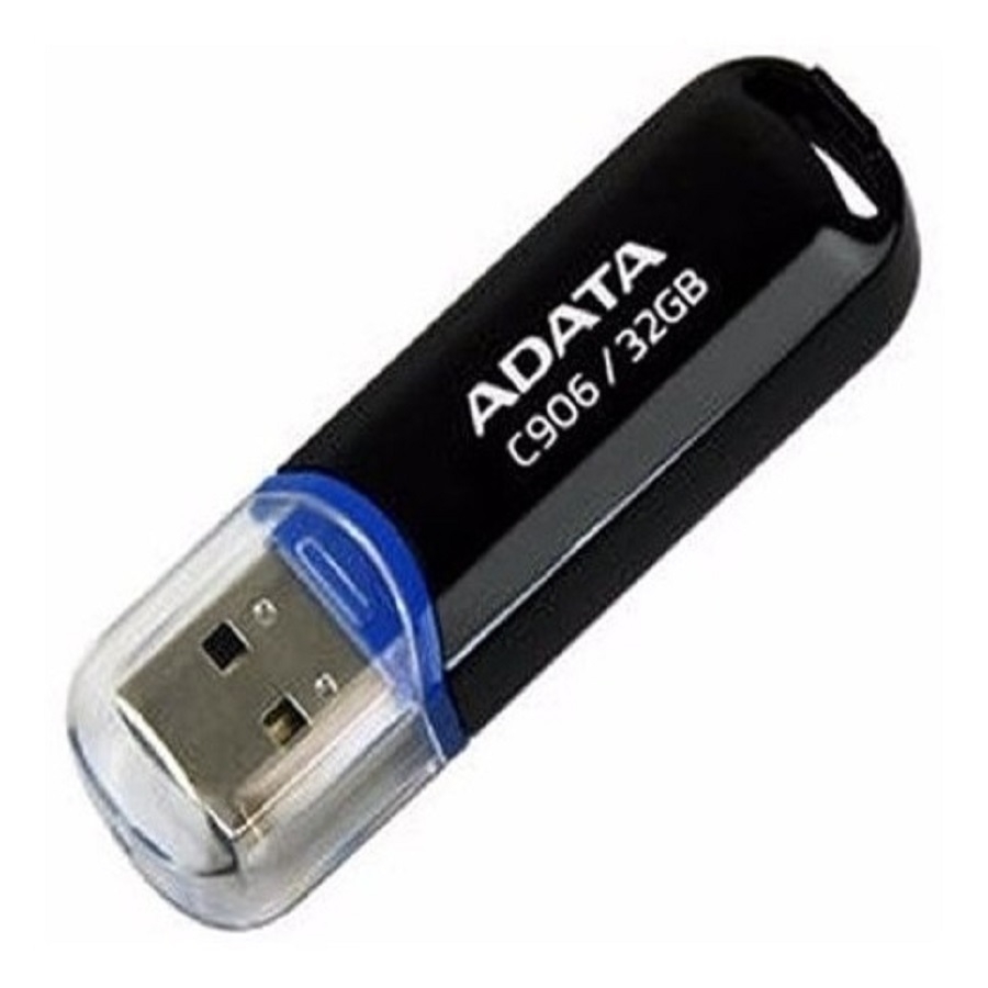 MEMORIA ADATA 32GB USB 2.0 C906 NEGRO (AC906-32G-RBK)