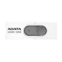 [RAM-2989] MEMORIA ADATA 32GB USB 2.0 UV220 RETRACTIL BLANCO-GRIS (AUV220-32G-RWHGY)