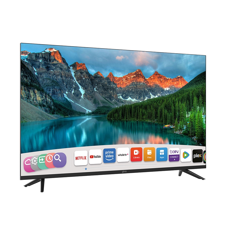 [TV-1143] TELEVISION SMART GHIA WHALE TV 43 PULG FHD WIFI, RJ45,3 HDMI,2 USB, RCA, AUX 3.5MM/ OPTICO, DOLBY AUDIO