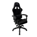 SILLA GAMER BALAM RUSH POWER RUSH V2 BLACK EDITION / INCLINACION 135 GRADOS / TELA Y PIEL SINTETICA / MAX 120 KG / COJIN LUMBAR / PISTON CLASE 3 / REPOSABRAZOS FIJO / NEGRO / BR-934534