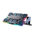 BASE ENFRIADORA GAMER BALAM RUSH EOLOX CRYOTECH EF780 / LAPTOP 17 PULG / VELOCIDAD AJUSTABLE / 7 NIVELES DE ALTURA / 10 MODOS DE ILUMINACION / SOPORTE P- CELULAR / PLACA METALICA / NEGRO / BR-941112
