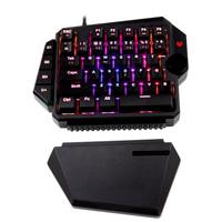 [KB-873] TECLADO GAMER BALAM RUSH DOMINATE GK540 / ALAMBRICO USB / ILUMINACION RGB / MULTIMEDIA / MECANICO A UNA MANO / ESPAÑOL / 39 TECLAS / NEGRO  / BR-932721