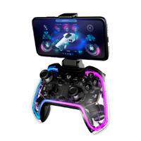 [AC-11499] GAMEPAD BALAM RUSH KONTROL GLOW G595 / INALAMBRICO RECARGABLE / BT 5.0 / RGB / VIBRACION DUAL / SOPORTE P CELULAR / ANDROID - IOS - PC WIN - N SWITCH - PS 3-4 / BOTONES PROGRAMABLES / BR-936910