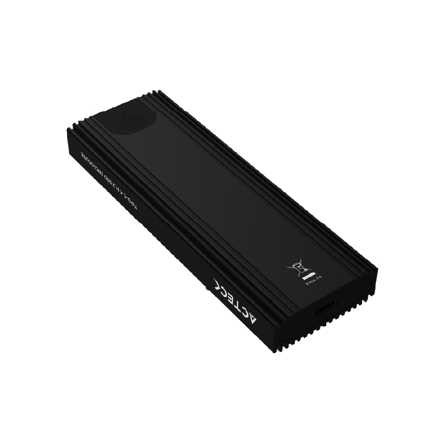 [AC-12289] CARCASA CASE ENCLOSURE ACTECK ARMOR PRO HC660 / DISCO DURO SSD M.2 / USB C 3.1 / 10 GPBS / PROTOCOLO UASP - TRIM / MAX 4 TB / ALUMINIO / NEGRO / AC-936453