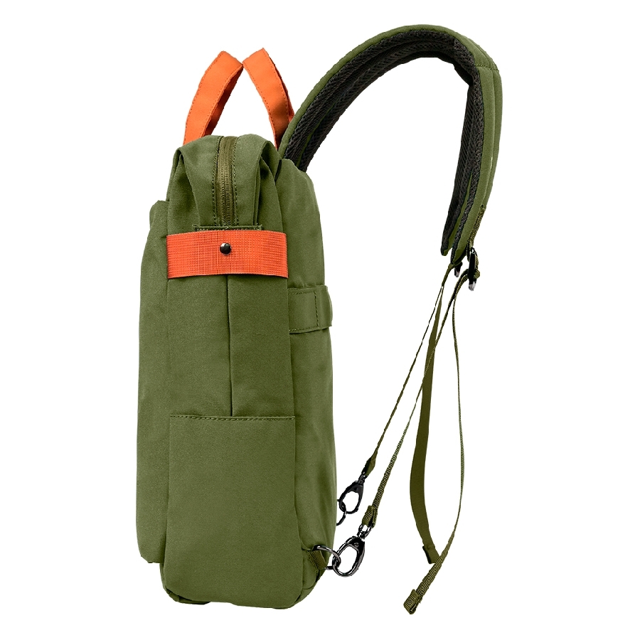 MOCHILA VORAGO BP-301 VINTAGE DOBLE USO LAPTOP 15.6 VERDE