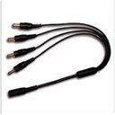 DIVISOR DE ENERGIA SAXXON / TIPO PULPO/ 4 CONECTORES MACHO/ 2.1MM/ 1 CONECTOR HEMBRA