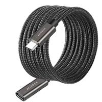 [CB-2984] CABLE ACTECK EXTENSION LINK PLUS CE414 / USB C - USB C 3.1 / 60 CM / 4K A 60 HZ / 10 GBPS / NYLON TRENZADO / MACHO A HEMBRA / NEGRO / AC-939782