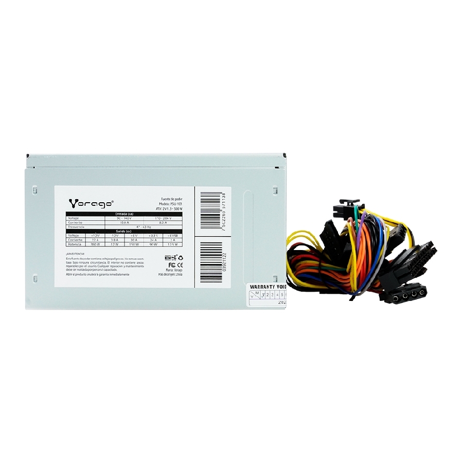 [CSP-709] FUENTE DE PODER VORAGO PSU-101 500W 2 X SATA CAJA