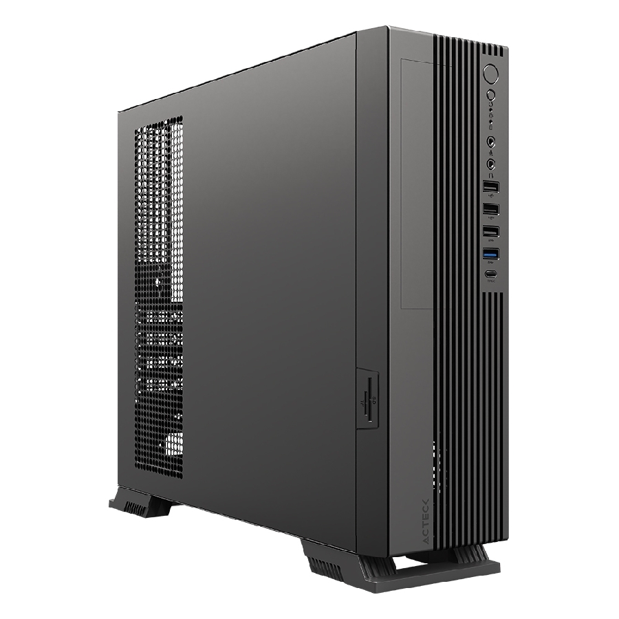 [CS-1131] GABINETE ACTECK ONEX GS455 / MINI TORRE SLIM / MICRO ATX - MINI ITX / FUENTE DE PODER SFX 500 W / DOBLE POSICION / LECTOR DE TARJETAS SD / FULL METAL / 5 AÑOS DE GARANTIA / NEGRO / AC-943079