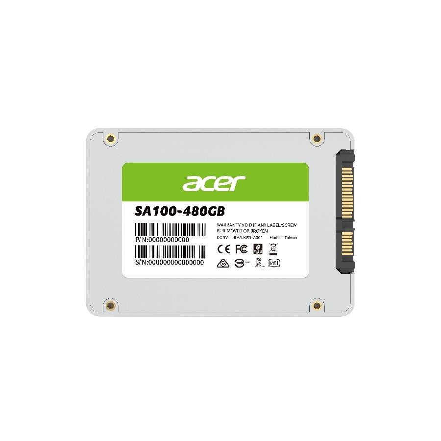 [HD-2926] UNIDAD DE ESTADO SOLIDO SSD INTERNO ACER SA100 480GB 2.5 SATA3 LECT.560 ESCRIT. 500 MBS 7MM PC LAPTOP MINIPC BL.9BWWA.103