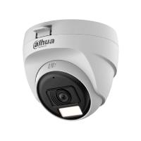 CAMARA HDCVI X PLUS/ DAHUA/ DH-HAC-T1A51N-U-IL-A/ DOMO 5 MP/LENTE 2.8 MM APERTURA HASTA 106°/ILUMINACION DUAL INTELIGENTE/ MICROFONO INCORPORADO/ ILUMINACION HASTA 25MTS IR + 20MTS LUZ CALIDA/ PLASTI