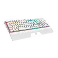 [KB-1099] TECLADO GAMER BALAM RUSH DOMINATE EXPERT GK979I / DUAL RECARGABLE / USB C - BT DONGLE / MULTIDISPOSITIVOS / RGB / 105 TECLAS / ESPAÑOL / ERGONOMICO / MECANICO / WIN- IOS - ANDROID/ BLANCO / BR-940399