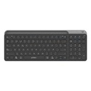 TECLADO ACTECK INSPIRE TREK TI747 / INALAMBRICO / MULTIDISPOSITIVO DUAL / WINDOWS - MAC - ANDROID / ESPAÑOL / 99 TECLAS / MULTIMEDIA / DONGLE USB - BT 5.1 - CABLE USB / RECARGABLE / NEGRO / AC-940108