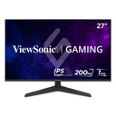MONITOR LED VIEWSONIC GAMER 27 PULGADAS / FULL HD 1920X1080P / HDMI / DISPLAY PORT/ PANEL IPS/ AMD FREESYNC/ 200 HZ / 1 MS /BOCINAS INTEGRADAS/ 3 AÑOS DE GARANTIA