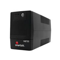 NO-BREAK INTERACTIVO SMARTBITT  SBNB750  750 VA / 375 W, CLAVIJA NEMA 5-15P, 6 CONTACTOS, TIPO NEMA 5-15R, TODOS CON RESPALDO DE BATERIAS, REGULACION Y SUPRESION DE PICOS.