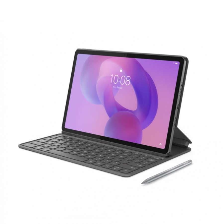 [NOT-10661] LENOVO IDEA TABLET TAB CON TECLADO Y PLUMA / TB336FU / MEDIATEK 6300 2.4GHZ / 8GB / 128GB / 11 PULG 2.5K 2560X1600 / LUNA GREY / ANDROID 15 / 1YR CENTRO DE SERVICIO