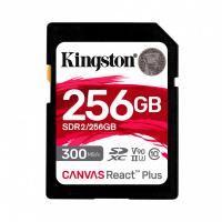 [RAM-4008] MEMORIA FLASH SD KINGSTON SDXC CANVAS REACT PLUS 256GB 300R/260W UHS-II U3 V90 (SDR/256GB)