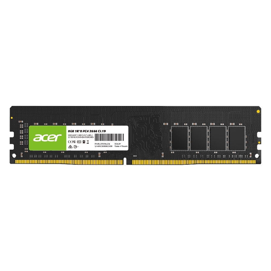 [RAM-4061] MEMORIA RAM ACER UD100 UDIMM DDR4 8GB 2666MHZ CL19 BL.9BWWA.221