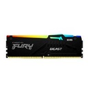 MEMORIA RAM KINGSTON DIMM DDR5 32GB 6000MT/S FURY BEAST BLACK EXPO RGB CL36 288PIN 1.35V C/DISIPADOR DE CALOR P/PC/GAMER/ALTO RENDIMIENTO KF560C36BBEA-32