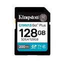 MEMORIA FLASH SD KINGSTON SDXC CANVAS GO PLUS 128GB 200MB/S C10 UHS-I U3 V30 SDG4/128GB