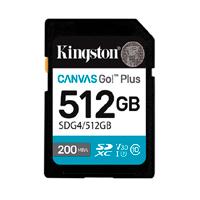 [RAM-4565] MEMORIA FLASH SD KINGSTON SDXC CANVAS GO PLUS 512GB 200MB/S C10 UHS-I U3 V30 (SDG4/512GB)