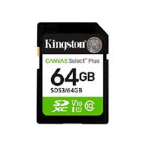 [RAM-4617] MEMORIA FLASH SD KINGSTON SDXC CANVAS SELECT 64GB 100MB/S C10 UHS-I U1 V10 (SDS3/64GB)