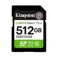 [RAM-4629] MEMORIA FLASH SD KINGSTON SDXC CANVAS SELECT 512GB 150MB/S C10 UHS-I U3 V30 (SDS3/512GB)