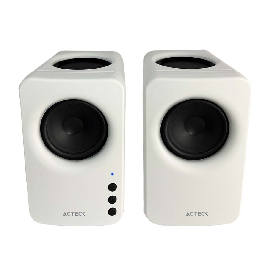 BOCINAS ACTECK DYNAMIC EXACT MINI BS475 / INALAMBRICA / 10 W RMS / SONIDO ESTEREO 2.0 / CONEXION BLUETOOTH - AUX / CONTROL DE VOLUMEN / INDICADOR LED / BLANCO / AC-936378
