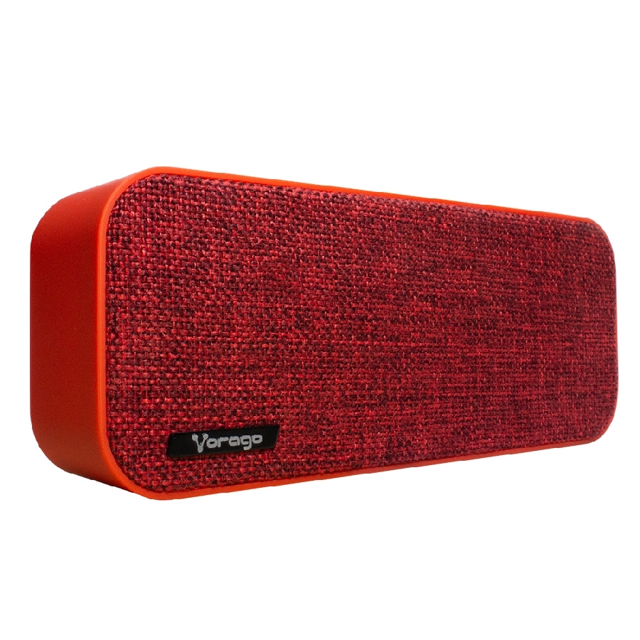 [SPK-2792] BOCINA VORAGO BSP-150 BLUETOOTH / MSD / USB / 3.5MM TELA ROJA