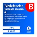 ESD BITDEFENDER INTERNET SECURITY / 3 USUARIOS / 2 AÑOS (ENTREGA ELECTRONICA)
