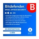ESD BITDEFENDER SMALL OFFICE SECURITY, 20 PC + 1 SERVIDOR + 1 CONSOLA CLOUD, 1 AÑO (ENTREGA ELECTRONICA)