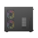 GABINETE GAMER BALAM RUSH TANK GLOW PLUS 3700 / MINI TORRE / MICRO-ATX, MINI ITX / INCLUYE 3 VENTILADORES ARGB 120 MM / CRISTAL TEMPLADO / NEGRO / BR-943864