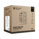 GABINETE GAMER BALAM RUSH NITROX EDGE PRO CRYSTAL 4900C / MINI TORRE / MICRO-ATX, MINI ITX / INCLUYE 3 VENTILADORES ARGB 120 MM / CRISTAL TEMPLADO / NEGRO / BR-943888