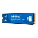 UNIDAD DE ESTADO SOLIDO SSD INTERNO WD BLUE SN5000 4TB M.2 2280 NVME PCIE GEN4 X4 LECT.5500MBS ESCRIT.5000MBS TBW1200 PC LAPTOP MINIPC WDS400T4B0E-00BKY0