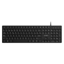 TECLADO ACTECK VANTAGE AERO TA545 / ALAMBRICO USB / MULTIMEDIA / ESPAÑOL / 105 TECLAS / WINDOWS / MEMBRANA / NEGRO / AC-943475