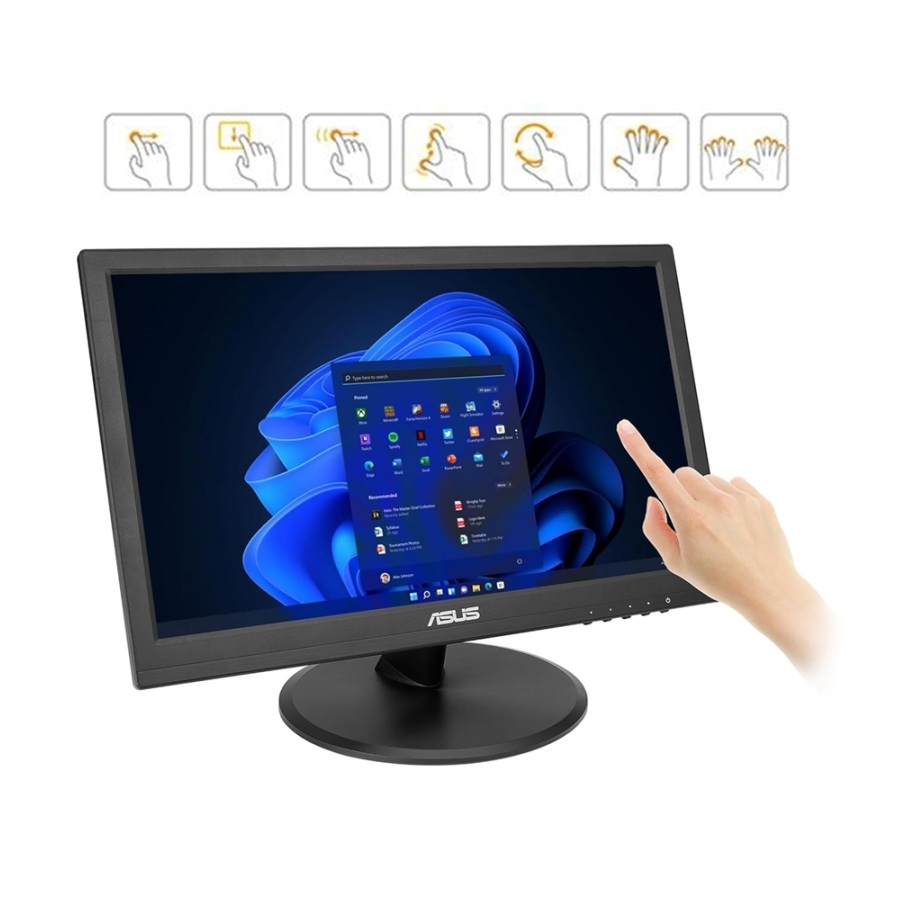 MONITOR TOUCH ASUS VT169HE /15.6 /1920X1080 /TR 5MS /HDMI /VGA /VESA