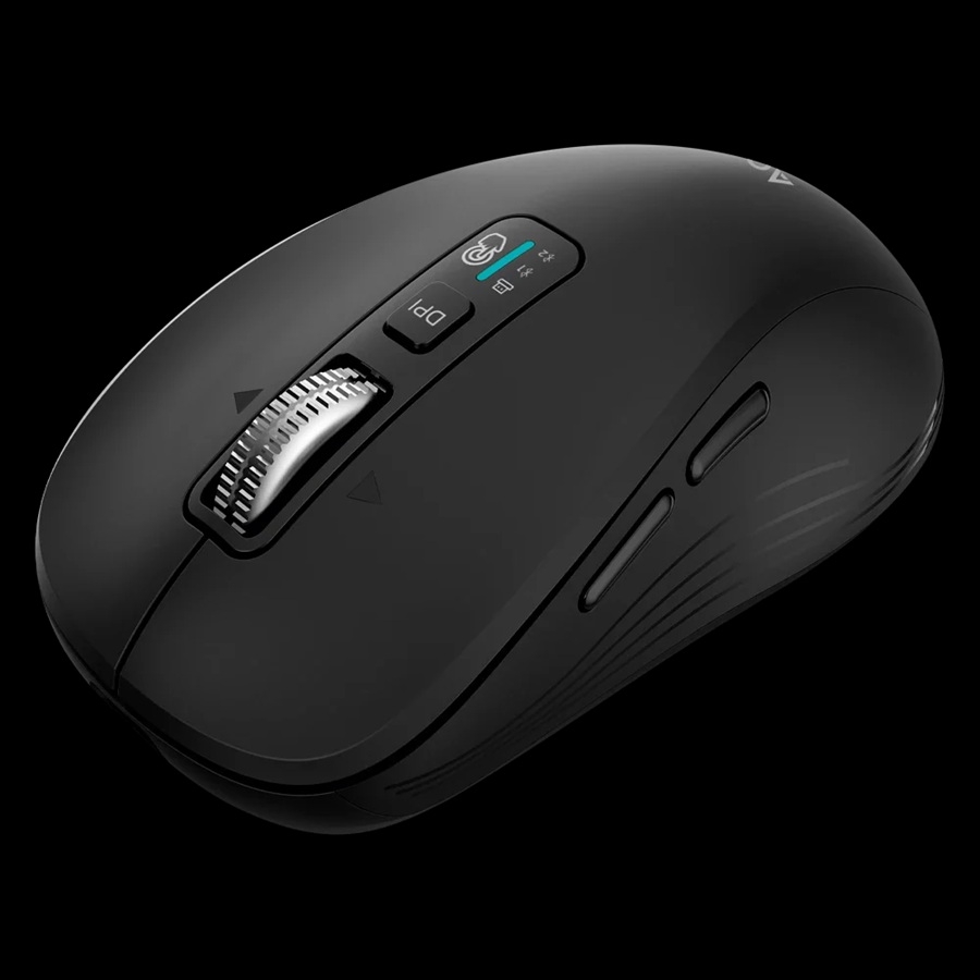[MS-1698] MOUSE ACTECK VIRTUOS PRO AIR MI766 / INALAMBRICO DUAL / ERGONOMICO / RECARGABLE / WIN, MAC, ANDROID / BLUETOOTH / OPTICO / 9 BOTONES + SCROLL / 3200 DPI AJUSTABLE / NEGRO / AC-943451