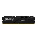 MEMORIA RAM KINGSTON DIMM DDR5 16GB 5600MT/S FURY BEAST BLACK EXPO CL36 288PIN 1.25V C/DISIPADOR DE CALOR P/PC/GAMER/ALTO RENDIMIENTO KF556C36BBE-16
