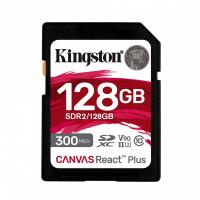 MEMORIA FLASH SD KINGSTON SDXC CANVAS REACT PLUS 128GB 300R/260W UHS-II U3 V90 (SDR/128GB)