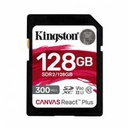 MEMORIA FLASH SD KINGSTON SDXC CANVAS REACT PLUS 128GB 300R/260W UHS-II U3 V90 (SDR/128GB)