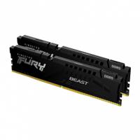 [RAM-4022] MEMORIA RAM KINGSTON DIMM DDR5 32GB 2X16GB 5200MT/S FURY BEAST BLACK CL40 288PIN 1.25V C/DISIPADOR DE CALOR P/PC/GAMER/ALTO RENDIMIENTO KIT 2 KF552C40BBK2-32