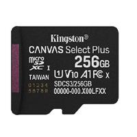 [RAM-4624] MEMORIA FLASH MICRO SD KINGSTON SDXC CANVAS SELECT PLUS 256GB 150MB/S UHS-I U1 V10 SIN/ADAPTADOR (SDCS3/256GBSP)