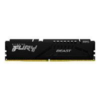 MEMORIA RAM KINGSTON DIMM DDR5 8GB 5200MT/S FURY BEAST BLACK CL40 288PIN 1.25V C/DISIPADOR DE CALOR P/PC/GAMER/ALTO RENDIMIENTO KF552C40BB-8