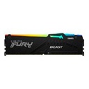 MEMORIA RAM KINGSTON DIMM DDR5 8GB 6000MT/S FURY BEAST BLACK EXPO RGB CL36 288PIN 1.35V C/DISIPADOR DE CALOR P/PC/GAMER/ALTO RENDIMIENTO KF560C36BBEA-8