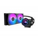 DISIPADOR DE ENFRIAMIENTO LIQUIDO COOLER MASTER MASTERLIQUID SERIE CORE NEX 240 / ARGB / NEGRO / GAMER